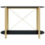 Black plywood console table 110x38x75 cm by vidaXL, Side tables - Ref: Foro24-345691, Price: 72,93 €, Discount: %