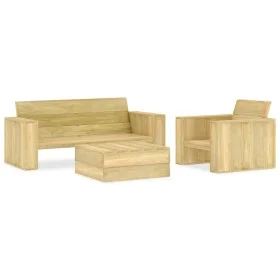 3-piece garden furniture set made of impregnated pine wood by vidaXL, Garden sets - Ref: Foro24-3053196, Price: 489,72 €, Dis...