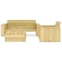 Juego de muebles de jardín 3 piezas madera de pino impregnada de vidaXL, Conjuntos de jardín - Ref: Foro24-3053196, Precio: 4...