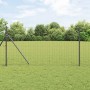 Reja con postes Gris 1.4 x 10 m Acero