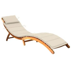 Gartenliege mit Kissen aus massivem Akazienholz von vidaXL, Liegen - Ref: Foro24-3061574, Preis: 181,31 €, Rabatt: %