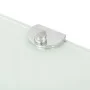 Corner shelves 2 pcs chrome supports white glass 35x35 cm by vidaXL, Shelves and shelves - Ref: Foro24-3051599, Price: 29,10 ...