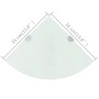Eckregale 2 Stk. Chromstützen Weißglas 35x35 cm von vidaXL, Regale und Regale - Ref: Foro24-3051599, Preis: 29,60 €, Rabatt: %