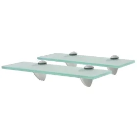 Floating shelves 2 units glass 8 mm 30x10 cm by vidaXL, Shelves and shelves - Ref: Foro24-3051494, Price: 19,31 €, Discount: %