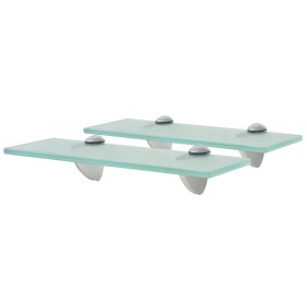 Schwebende Regale 2 Elemente Glas 8 mm 30x10 cm von vidaXL, Regale und Regale - Ref: Foro24-3051494, Preis: 21,50 €, Rabatt: %