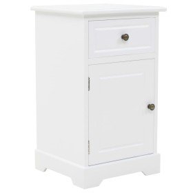 Mesita de noche MDF y madera de pino 35x32x59 cm Mesita de noche MDF y madera de pino 35x32x59 cm