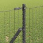 Reja con postes Gris 1.2 x 25 m Acero