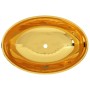 Lavabo 40x33x13,5 cm cerámica dorado
