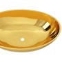 Lavabo 40x33x13,5 cm cerámica dorado de vidaXL, Lavabos - Ref: Foro24-143474, Precio: 74,35 €, Descuento: %