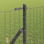 Reja con postes Gris 1.2 x 25 m Acero