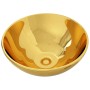 Lavabo 32,5x14 cm cerámica dorado de vidaXL, Lavabos - Ref: Foro24-143484, Precio: 78,03 €, Descuento: %