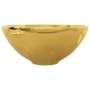 Lavabo 32,5x14 cm cerámica dorado de vidaXL, Lavabos - Ref: Foro24-143484, Precio: 78,03 €, Descuento: %