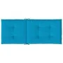 High back garden chair cushion 2 pcs blue fabric 120x50x3 cm by vidaXL, Cushions for chairs and sofas - Ref: Foro24-43183, Pr...