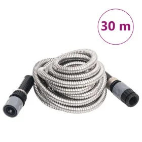 Garden hose and sprayer stainless steel silver 14mm 30 m by vidaXL, Garden hoses - Ref: Foro24-154513, Price: 67,13 €, Discou...