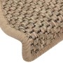 Alfombrilla autoadhesiva escalera sisal 15 uds beige 65x21x4 cm by vidaXL, Stair mats - Ref: Foro24-326878, Price: 117,72 €, ...