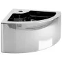 Washbasin with overflow 45x32x12.5 cm silver ceramic by vidaXL, Sinks - Ref: Foro24-143481, Price: 84,91 €, Discount: %