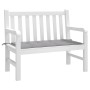 Gartenbankauflage Oxford-Stoff grau 120x50x3 cm von vidaXL, Kissen für Stühle und Sofas - Ref: Foro24-43194, Preis: 21,36 €, ...