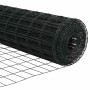 Reja con postes Gris 0.4 x 50 m Acero