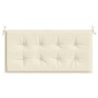Gartenbankauflage Oxford-Stoff creme 120x50x3 cm von vidaXL, Kissen für Stühle und Sofas - Ref: Foro24-43198, Preis: 21,74 €,...