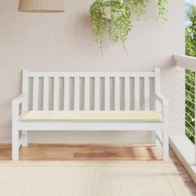 Cojín de banco de jardín tela Oxford blanco crema 150x50x3 cm von vidaXL, Kissen für Stühle und Sofas - Ref: Foro24-43199, Pr...