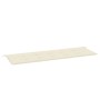 Cojín de banco de jardín tela Oxford blanco crema 150x50x3 cm by vidaXL, Cushions for chairs and sofas - Ref: Foro24-43199, P...
