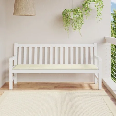 Garden bench cushion in cream Oxford fabric 180x50x3 cm by vidaXL, Cushions for chairs and sofas - Ref: Foro24-43200, Price: ...