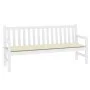 Oxford Stoff Gartenbank Kissen creme 180x50x3 cm von vidaXL, Kissen für Stühle und Sofas - Ref: Foro24-43200, Preis: 16,89 €,...