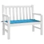 Gartenbankkissen Oxford blauer Stoff 120x50x3 cm von vidaXL, Kissen für Stühle und Sofas - Ref: Foro24-43202, Preis: 19,11 €,...