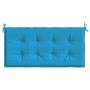Garden bench cushion in blue Oxford fabric 120x50x3 cm by vidaXL, Cushions for chairs and sofas - Ref: Foro24-43202, Price: 2...