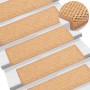 Self-adhesive sisal stair mat 15 units orange 65x21x4cm by vidaXL, Stair mats - Ref: Foro24-326889, Price: 112,78 €, Discount: %