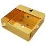 Washbasin with overflow 41x41x15 cm ceramic gold by vidaXL, Sinks - Ref: Foro24-143478, Price: 72,78 €, Discount: %