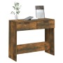 Konsolentisch aus geräuchertem Eichenfurnier 90x36x75 cm von vidaXL, Seitentische - Ref: Foro24-817072, Preis: 56,59 €, Rabat...