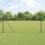 Reja con postes Gris 1.2 x 25 m Acero