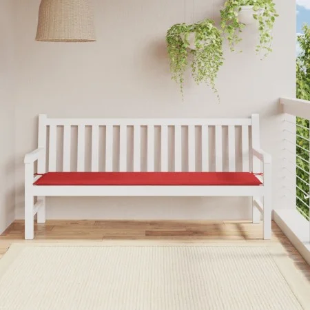 Cojín de banco de jardín tela Oxford rojo 180x50x3 cm by vidaXL, Cushions for chairs and sofas - Ref: Foro24-43212, Price: 21...