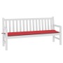 Gartenbankkissen aus rotem Oxford-Stoff 180x50x3 cm von vidaXL, Kissen für Stühle und Sofas - Ref: Foro24-43212, Preis: 22,80...