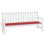 Gartenbankauflage Oxford-Stoff rot 150x50x3 cm von vidaXL, Kissen für Stühle und Sofas - Ref: Foro24-43211, Preis: 29,58 €, R...