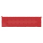 Garden bench cushion Oxford fabric red 150x50x3 cm by vidaXL, Cushions for chairs and sofas - Ref: Foro24-43211, Price: 29,58...