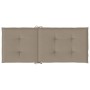 Gartenstuhl Kissen mit hoher Rückenlehne 4 Stück taupe Stoff 120x50x3cm von vidaXL, Kissen für Stühle und Sofas - Ref: Foro24...