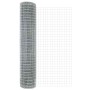Reja con postes Plateado 1.6 x 10 m Acero