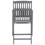 Klappbare Gartenstühle, 6 Stück, Kissen aus massivem Akazienholz von vidaXL, Gartenstühle - Ref: Foro24-3065440, Preis: 344,6...