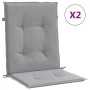 Low back garden chair cushion 2 pcs gray Oxford fabric by vidaXL, Cushions for chairs and sofas - Ref: Foro24-47550, Price: 3...