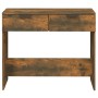 Konsolentisch aus geräuchertem Eichenfurnier 90x36x75 cm von vidaXL, Seitentische - Ref: Foro24-817072, Preis: 56,59 €, Rabat...