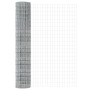 Reja con postes Plateado 1.5 x 10 m Acero