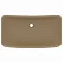 Luxury rectangular matte cream ceramic washbasin 71x38 cm by vidaXL, Sinks - Ref: Foro24-146963, Price: 86,12 €, Discount: %