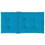 Gartenstuhlkissen niedrige Rückenlehne 2 Stück blauer Oxford-Stoff von vidaXL, Kissen für Stühle und Sofas - Ref: Foro24-4755...