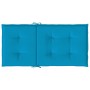 Garden chair cushion low backrest 4 units blue Oxford fabric by vidaXL, Cushions for chairs and sofas - Ref: Foro24-47555, Pr...