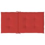 Gartenstuhlkissen niedrige Rückenlehne 4 Stück Oxford-Stoff rot von vidaXL, Kissen für Stühle und Sofas - Ref: Foro24-47559, ...