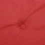 Cojín silla jardín respaldo bajo 4 uds tela Oxford rojo de vidaXL, Cojines para sillas y sofás - Ref: Foro24-47559, Precio: 6...