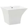 Lavabo de pared de cerámica blanco 500x450x410 mm de vidaXL, Lavabos - Ref: Foro24-143019, Precio: 166,81 €, Descuento: %