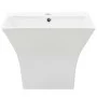 Lavabo de pared de cerámica blanco 500x450x410 mm de vidaXL, Lavabos - Ref: Foro24-143019, Precio: 166,81 €, Descuento: %